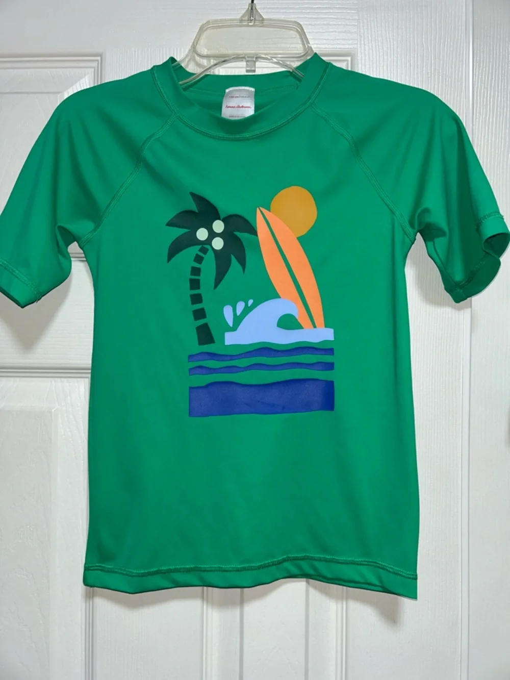 Hanna Anderson Swim Trunk & Rash Guard  Vacation Pool Beach - Size 6/7